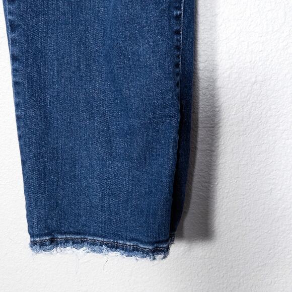 Flying Monkey High Rise Button Fly Distressed Jeans 28 Raw Hem Streetstyle - Picture 5 of 10